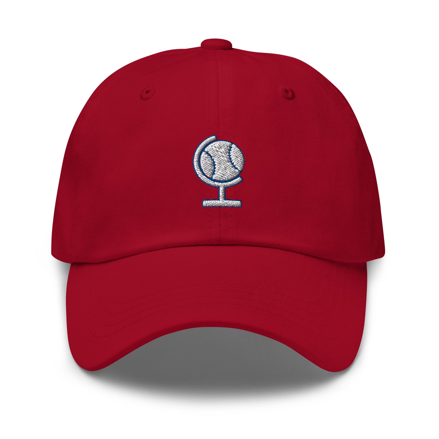 Ballpark Atlas Logo Dad Hat (White/Blue)