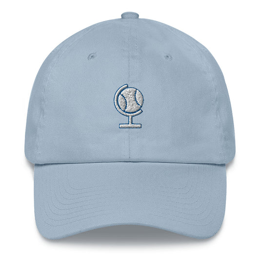 Ballpark Atlas Logo Dad Hat (White/Blue)