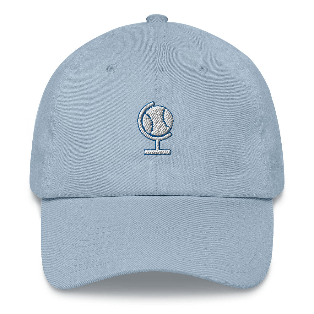 Ballpark Atlas Logo Dad Hat (White/Blue)