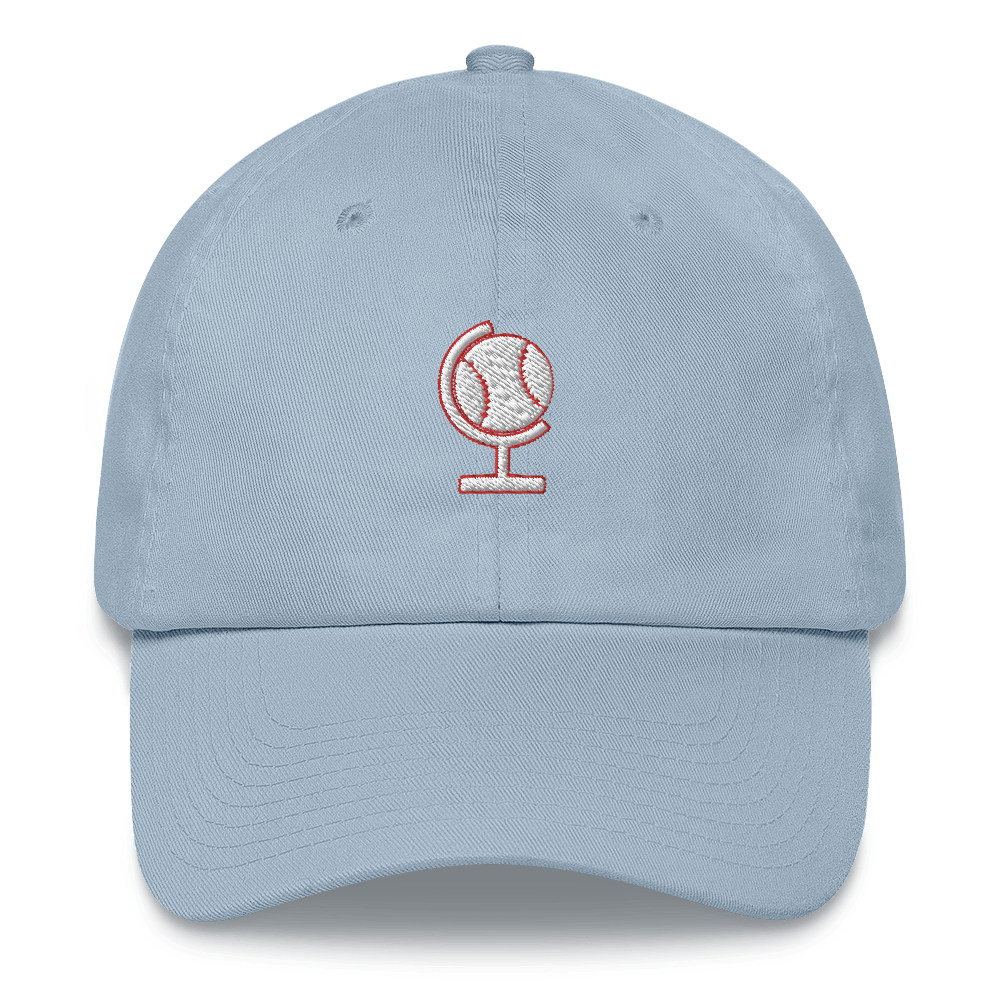 Ballpark Atlas Logo Dad Hat (White/Red)