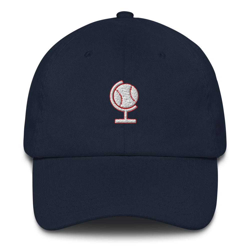 Ballpark Atlas Logo Dad Hat (White/Red)