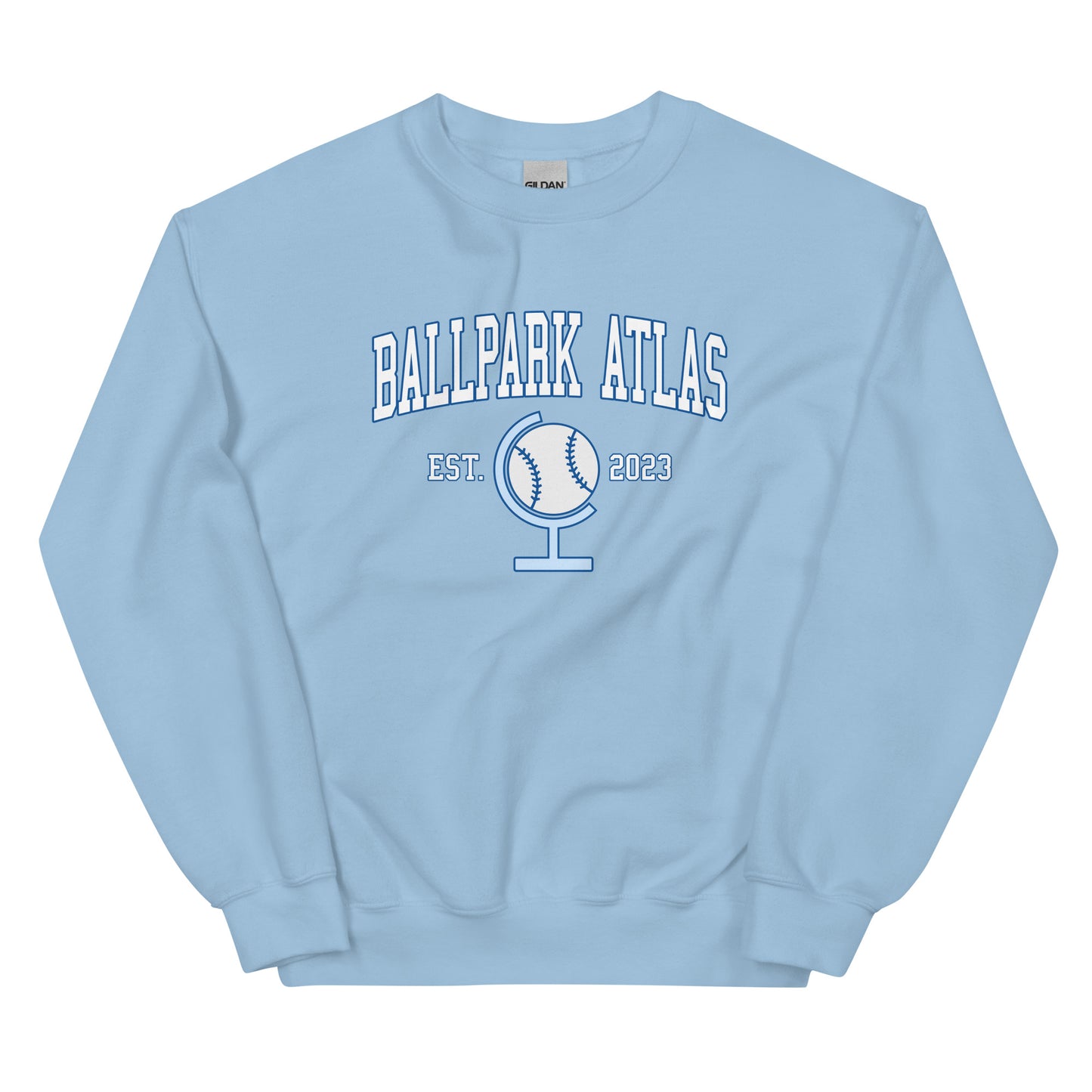 Ballpark Atlas Established Crewneck Sweatshirt (White)