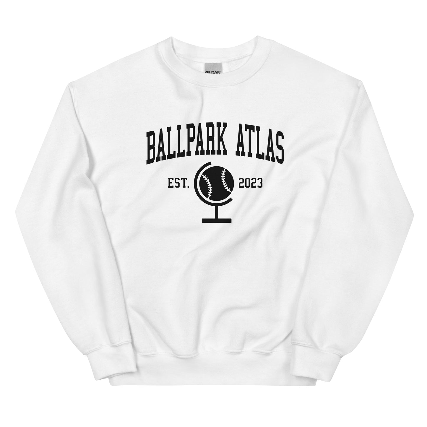 Ballpark Atlas Established Crewneck Sweatshirt (Black)