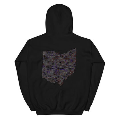 Ohio High School Baseball Field Mosaic Hoodie