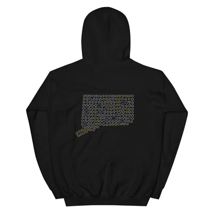 Connecticut High School Baseball Field Mosaic Hoodie